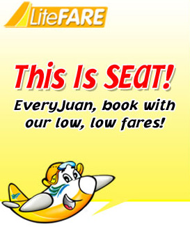 Picture of Cebu Pacific Promo for September 2012 - only 88 pesos ticket price!