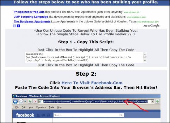 Picture of Beware of thefbsecrets.info scam