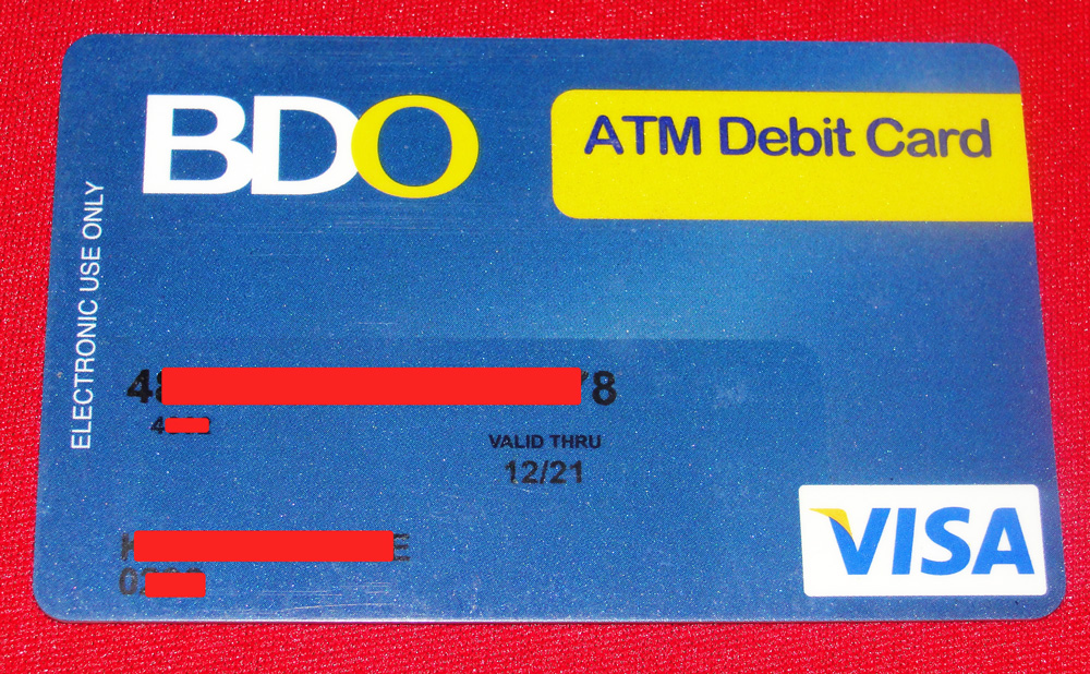 BDO ATM Card