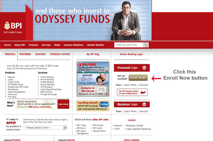 BPI online banking