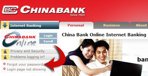 Chinabank online banking website