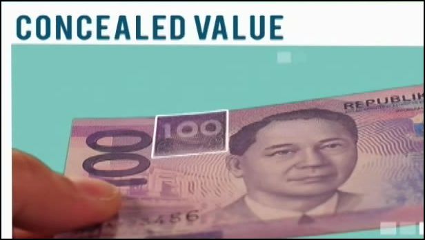 Concealed Denominational Value of the new Philippine Peso Bill