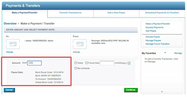 Details of online bill payment Citibank online banking