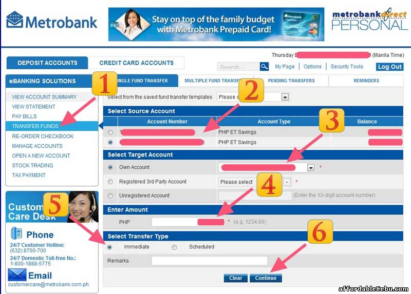 Where To Find The Atm Card Number Of Metrobank Banking 28094