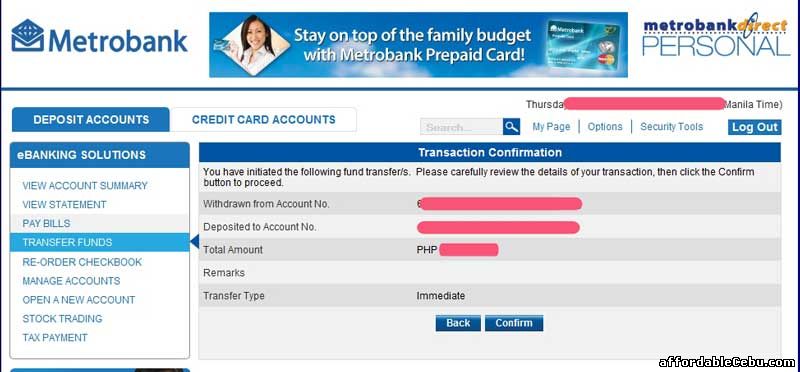 Money Transfer Metrobank 2