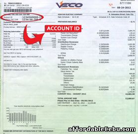 VECO Bill Account Number