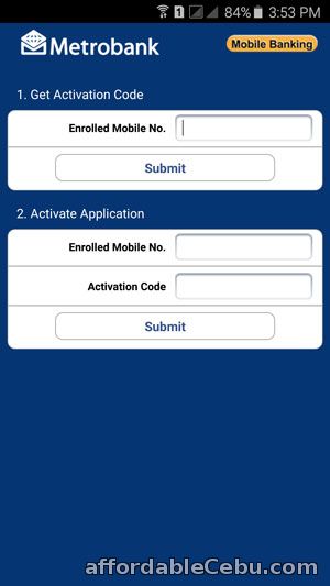 Activate Metrobank Mobile Banking