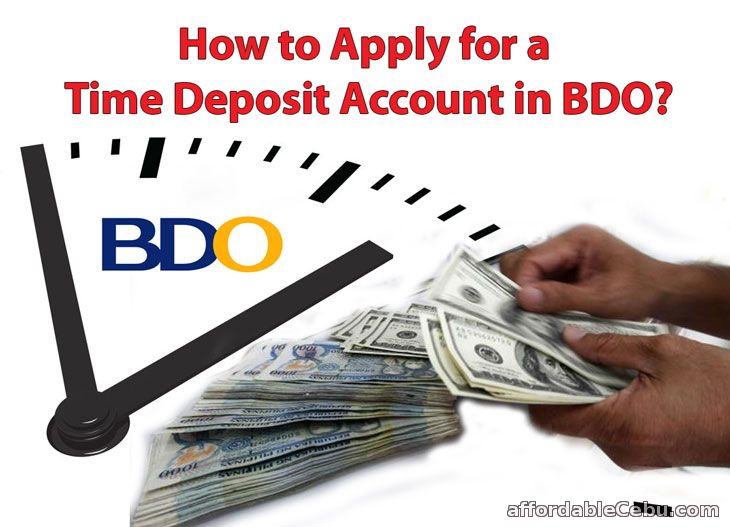 Apply Time Deposit Account in BDO