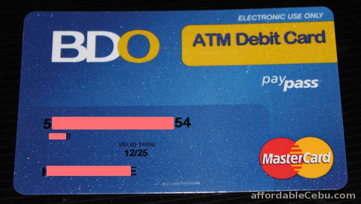 BDO ATM Card - Mastercard