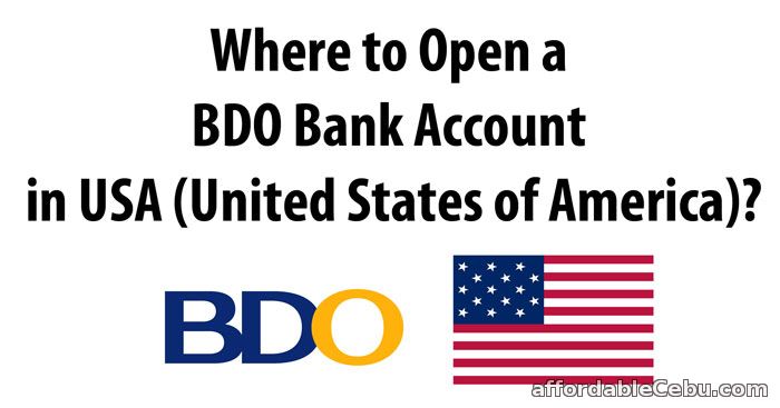 Banco de Oro (BDO) USA