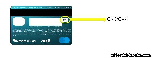 CVC/CVV of Metrobank Credit Card