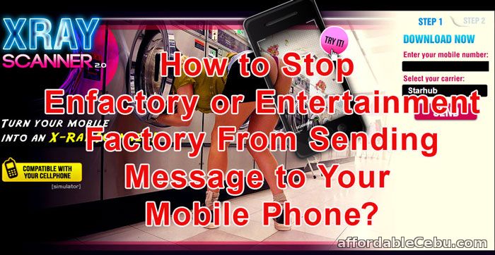 Unsubcribe Mobile Phone from Enfactory Messages