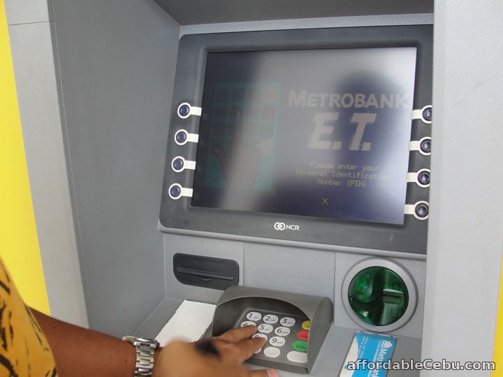 Enter ATM pin code