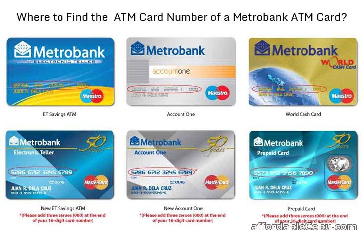 Metrobank ATM Card Number