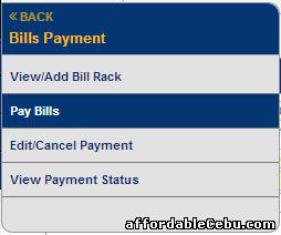 Pay PLDT bill thru BDO online banking