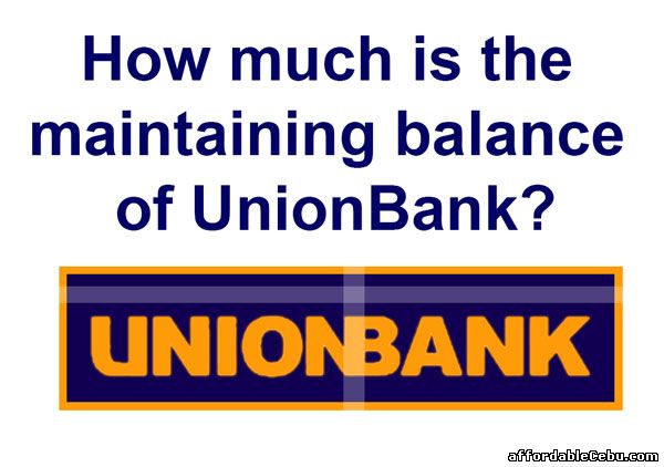 Maintaining Balance of UnionBank