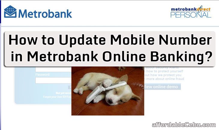 Update Mobile Number in Metrobank Online Banking