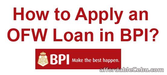 Apply OFW loan in BPI