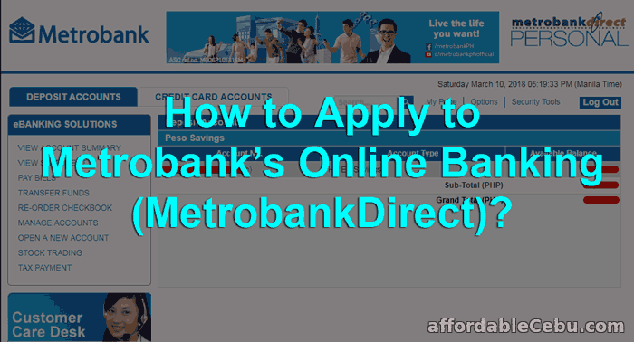 How to Apply to Metrobank's Online Banking Service?