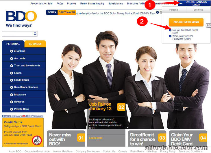 BDO ATM Debit Card Balance Inquiry Online