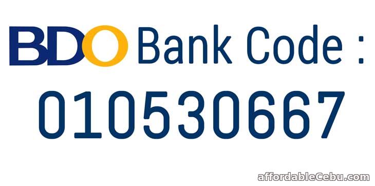 BDO Bank Code