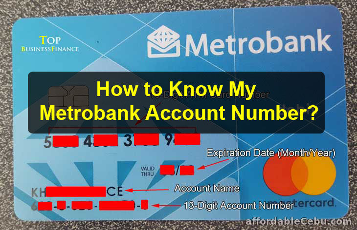 How to Know Metrobank Account Number?