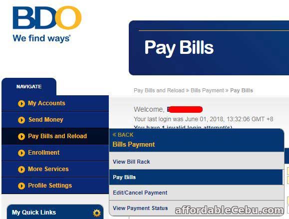 BDO Credit Card Online 1