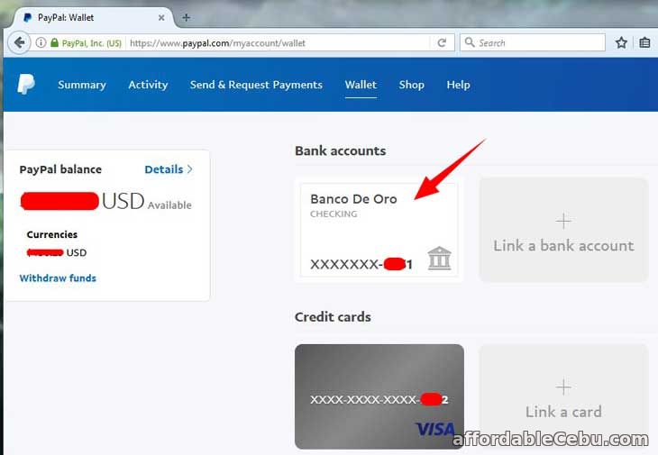 Remove BDO Account from Paypal Account