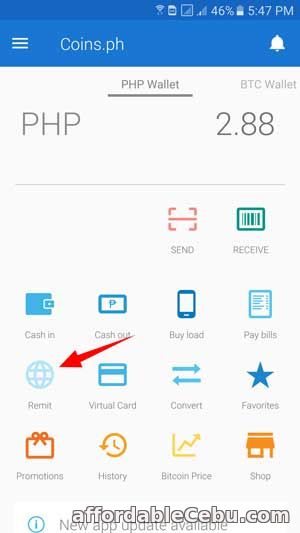 Transfer Money from COINS.PH to Metrobank