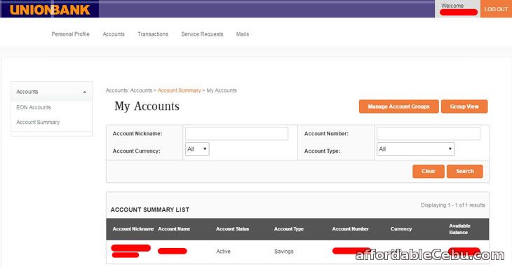 Unionbank Balance Inquiry Online