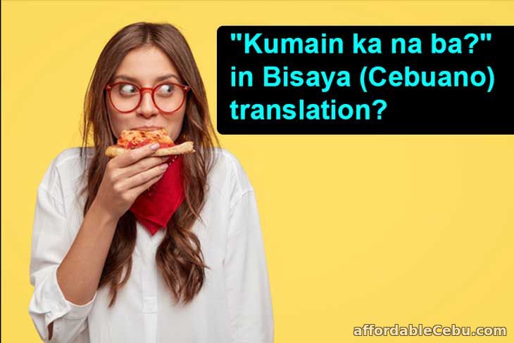 "Kumain ka na ba?" in bisaya translation