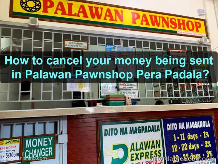 How to cancel money sent thru Palawan Pawnshop Pera Padala?