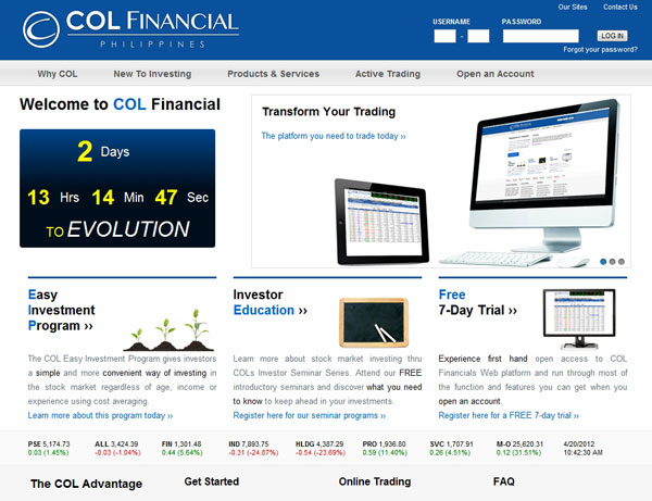 COL Financial Group website