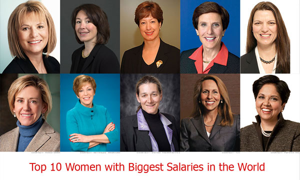 Top 10 Women with Biggest Salaries in the World