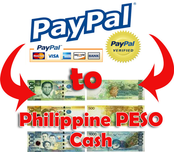 Withdraw Paypal Funds into Philippine Peso Cash