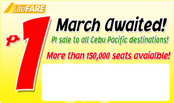 Cebu Pacific 1peso promo 2014