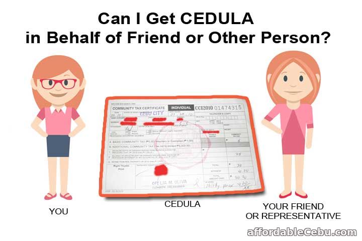Get CEDULA in Behalf of Friend or Representative?