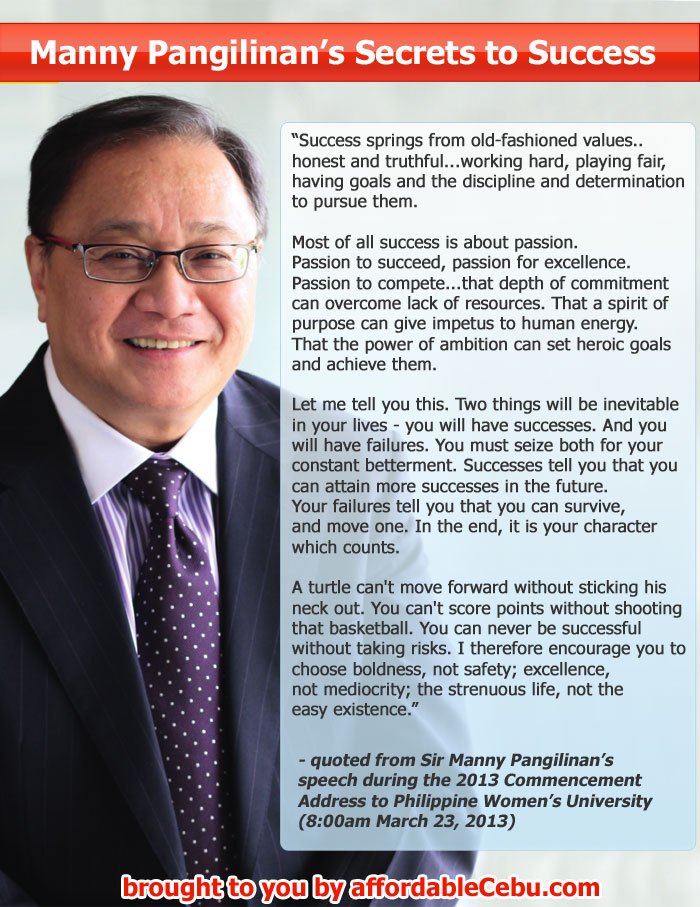 Manny Pangilinan's Secrets to Success