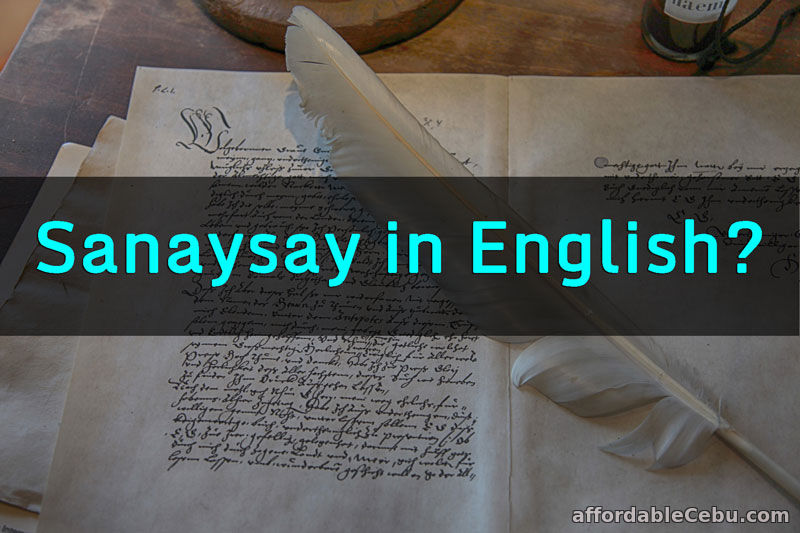 Sanaysay in English
