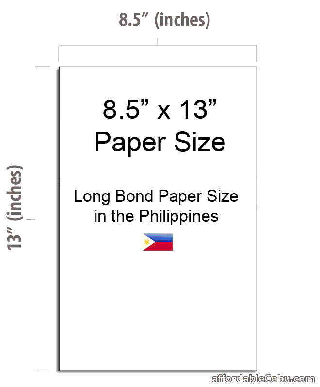 8.5 x 13 Paper Size