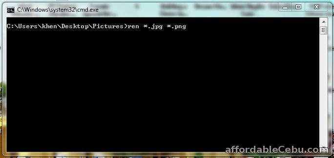 Change File Extension Command Line