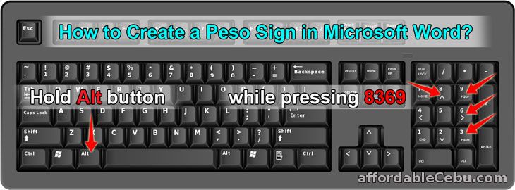 Create PESO Sign in Microsoft Word