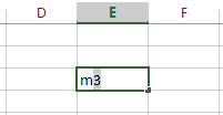 Cubic Meter Symbol in Excel step 2
