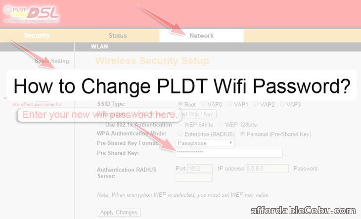 How to Change PLDT WiFi Password
