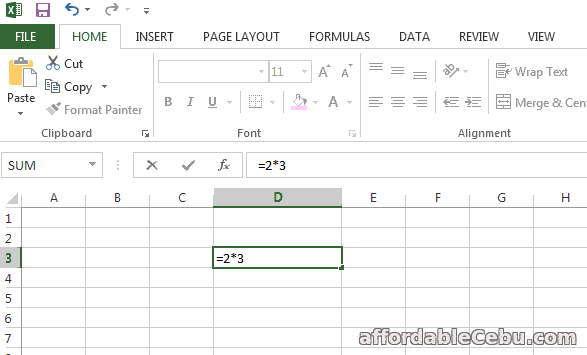 Multiplication Sign in Excel
