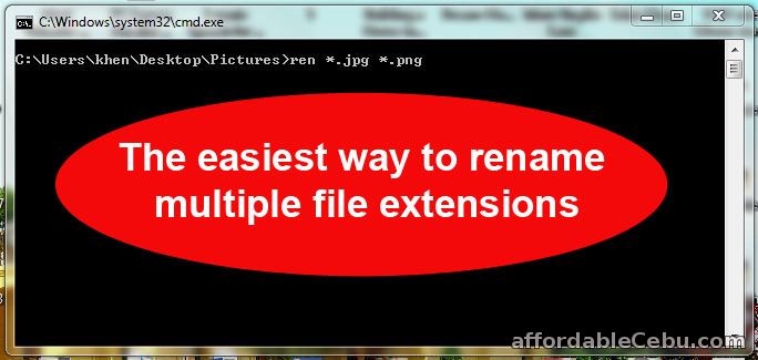 Rename Multiple File Extensions