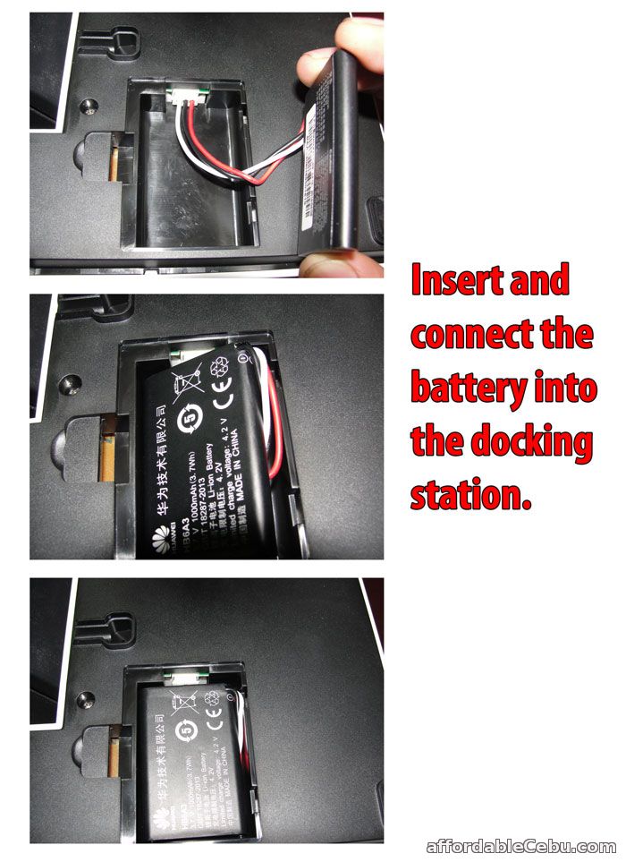 connect battery PLDT Telpad