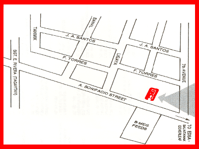 ChinaBank Balintawak Bonifacio Branch Map