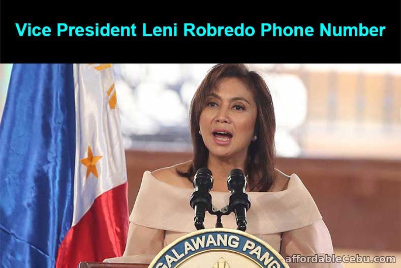 Vice President Leni Robredo Phone Number