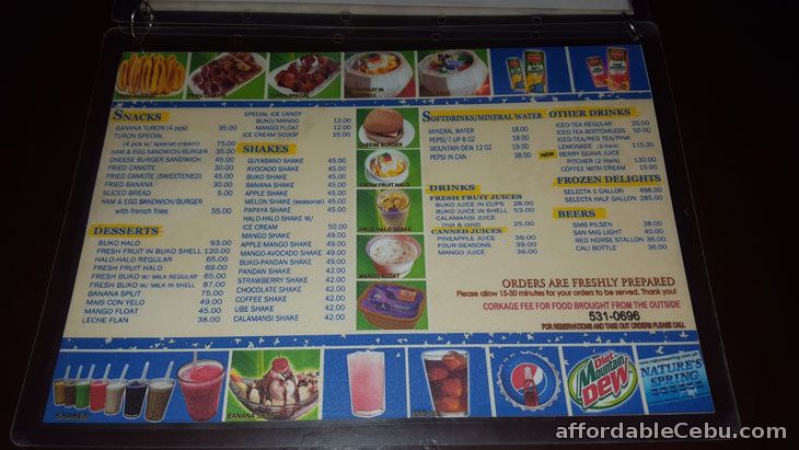 Chicken Ati-atihan Food Menu Pricelist